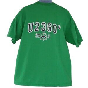 UPSTAGING Tshirt, 2XL, U2 360 Tour 2011, Green, SS